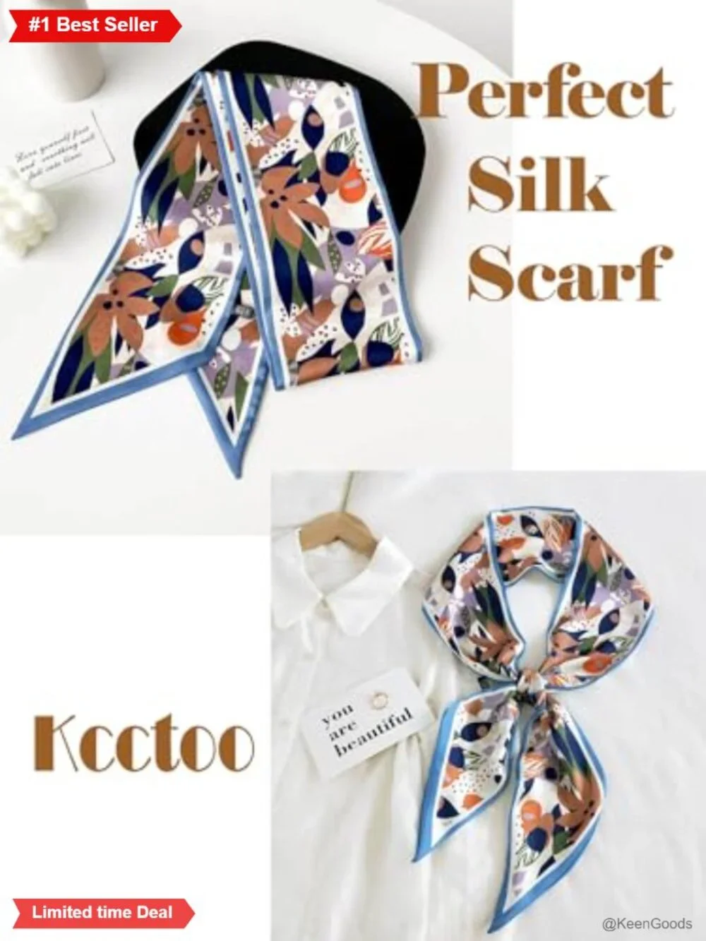 Silk Blend Long Satin Head Scarf Wrap 59